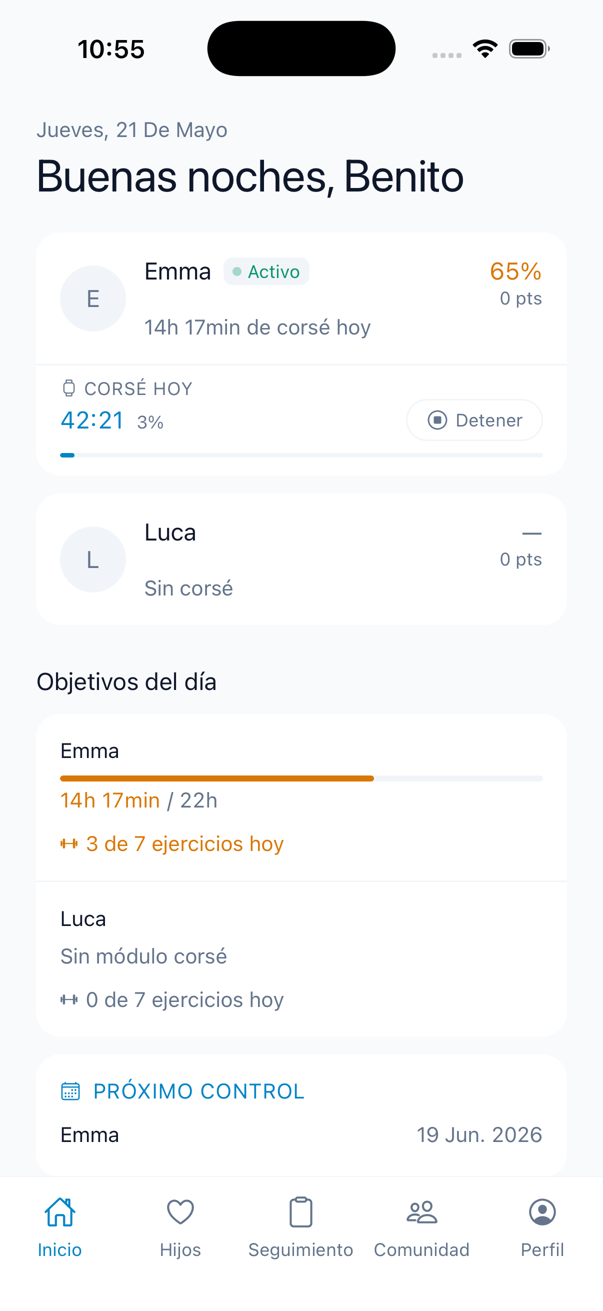 Timer de Corsé de ScolioHub